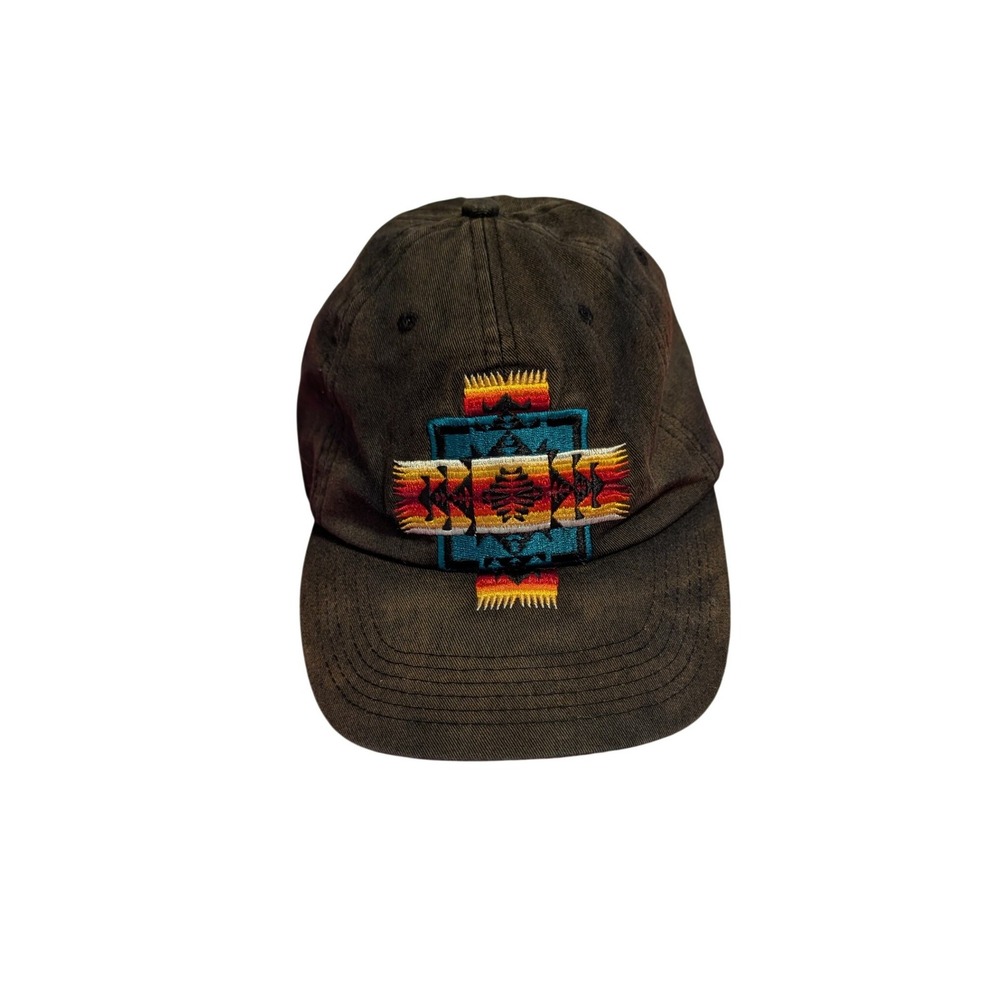 Pendleton Embroidered Southwestern Geometric Baseball Cap Hat AB752-81852 Brown